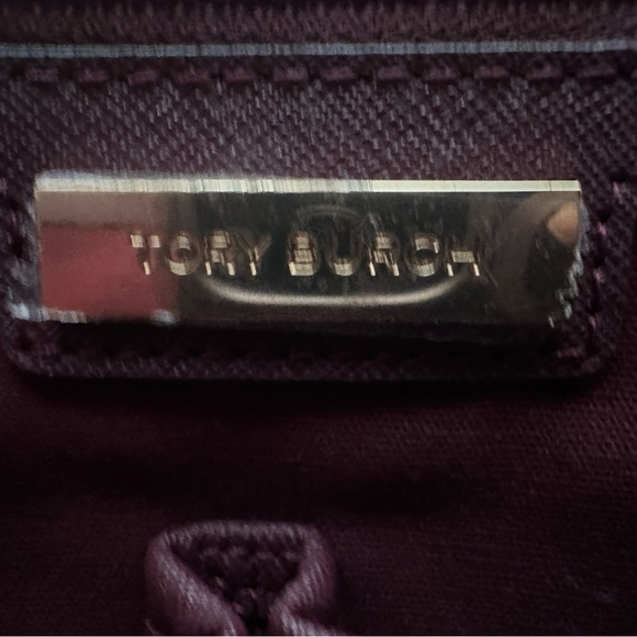 Tory Burch Robinson Saffiano Burgundy large tote - Picture 3 of 14
